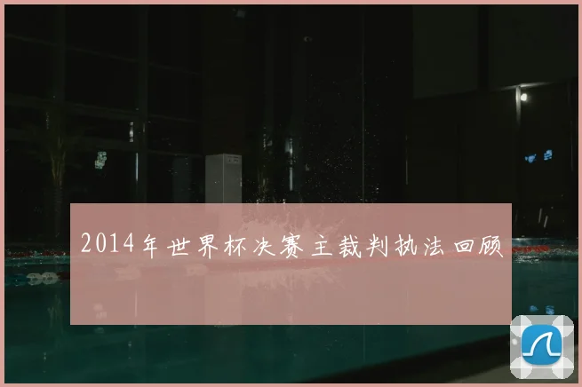 2014年世界杯决赛主裁判执法回顾